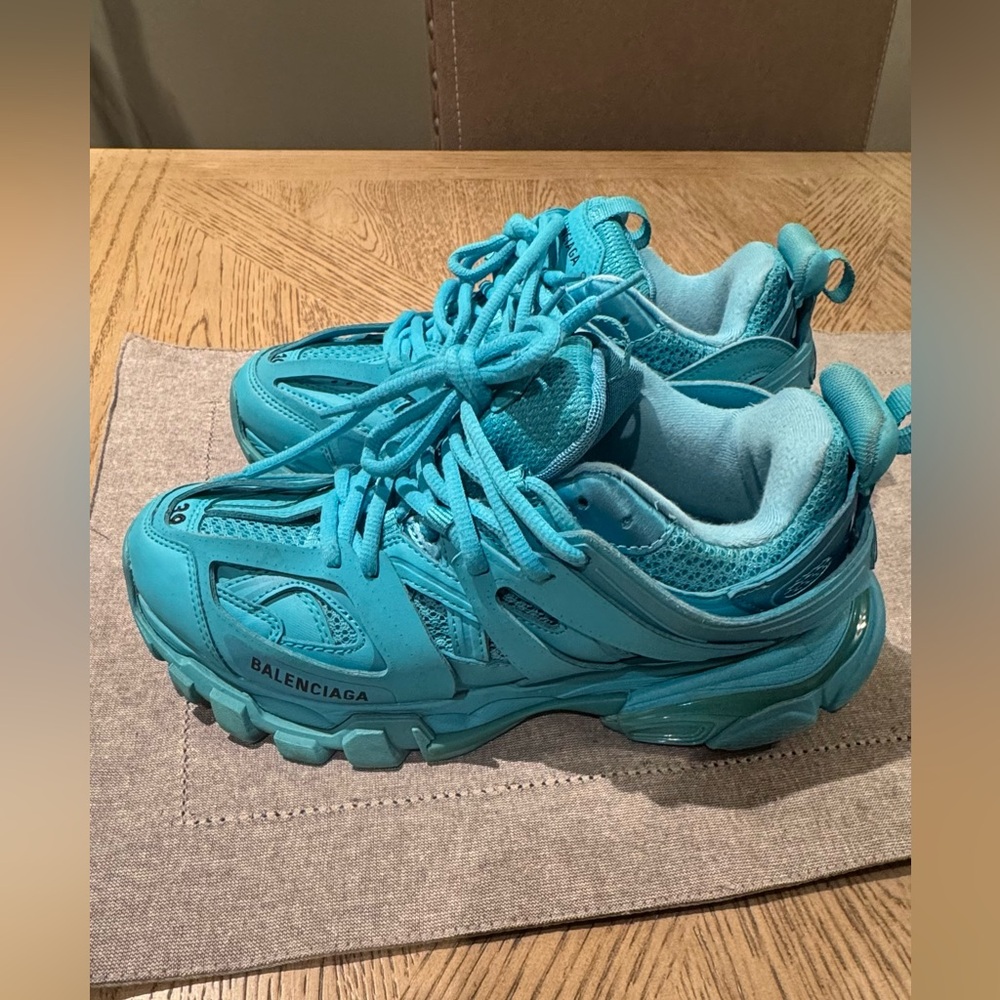 Balenciaga Track Turquoise size EU38/7.5 Super Rare - Picture 4 of 11